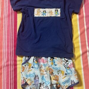 Kids Bluey Set - Blue and Multicolor